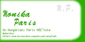 monika paris business card